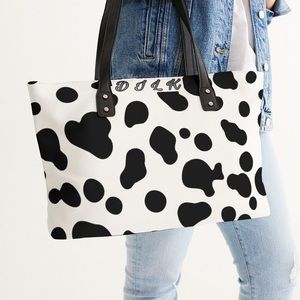 DILK Cow print women’s tote bag by Infinity D 3